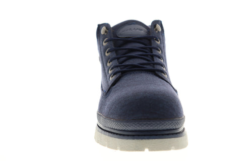 Lugz Drifter Denim MDRIDC-4125 Mens Blue Canvas Mid Top Lace Up Chukkas Boots