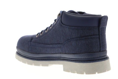 Lugz Drifter Denim MDRIDC-4125 Mens Blue Canvas Mid Top Lace Up Chukkas Boots