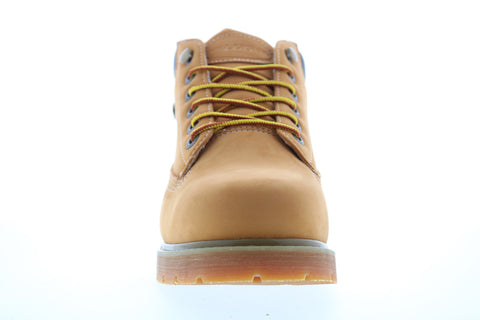 Lugz Drifter Mid Steel Toe Mens Brown Lace Up Ankle Boots