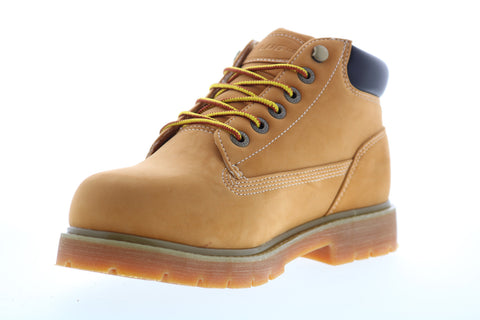 Lugz Drifter Mid Steel Toe Mens Brown Lace Up Ankle Boots