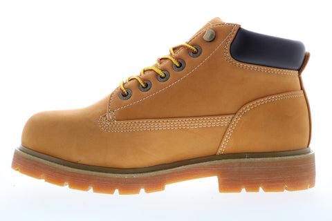 Lugz Drifter Mid Steel Toe Mens Brown Wide 2E Lace Up Ankle Boots