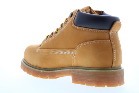 Lugz Drifter Mid Steel Toe Mens Brown Lace Up Ankle Boots