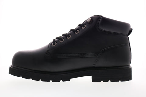 Lugz Drifter Mid Steel Toe Mens Black Lace Up Ankle Boots