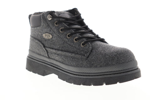Lugz Drifter Peacoat MDRPT-0481 Mens Gray Canvas Mid Top Lace Up Chukkas Boots