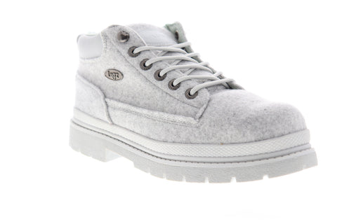 Lugz Drifter Peacoat MDRPT-0512 Mens Gray Canvas Mid Top Lace Up Ankle Boots