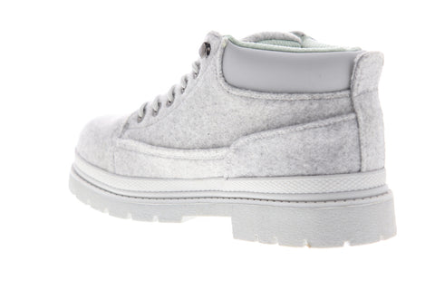 Lugz Drifter Peacoat MDRPT-0512 Mens Gray Canvas Mid Top Lace Up Ankle Boots