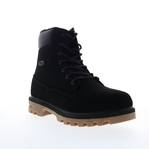 Lugz Empire HI Fleece Water Resistant Mens Black Casual Dress Boots