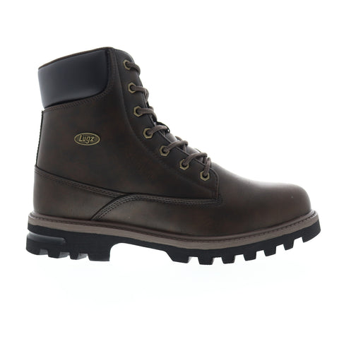 Lugz Empire HI WR MEMPHV-2115 Mens Brown Leather Lace Up Casual Dress Boots