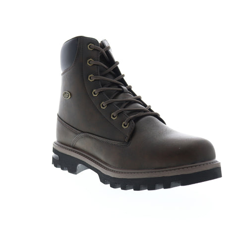 Lugz Empire HI WR MEMPHV-2115 Mens Brown Leather Lace Up Casual Dress Boots