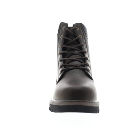 Lugz Empire HI WR MEMPHV-2115 Mens Brown Leather Lace Up Casual Dress Boots
