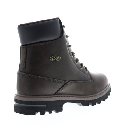 Lugz Empire HI WR MEMPHV-2115 Mens Brown Leather Lace Up Casual Dress Boots