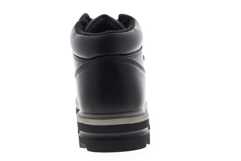 Lugz Empire WR MEMPV-069 Mens Black Leather Mid Top Lace Up Casual Dress Boots