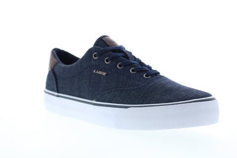 Lugz Flip MFLIPDC-4104 Mens Blue Canvas Lace Up Lifestyle Sneakers Shoes