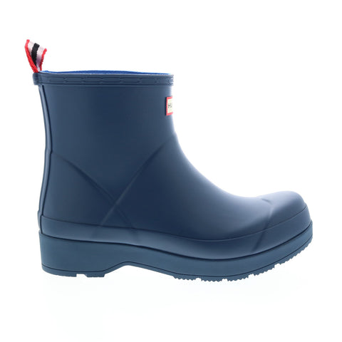 Hunter Play Short Boot MFS9088RMA-KNY Men Blue Synthetic Rain Boots