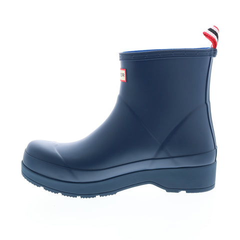 Hunter Play Short Boot MFS9088RMA-KNY Men Blue Synthetic Rain Boots