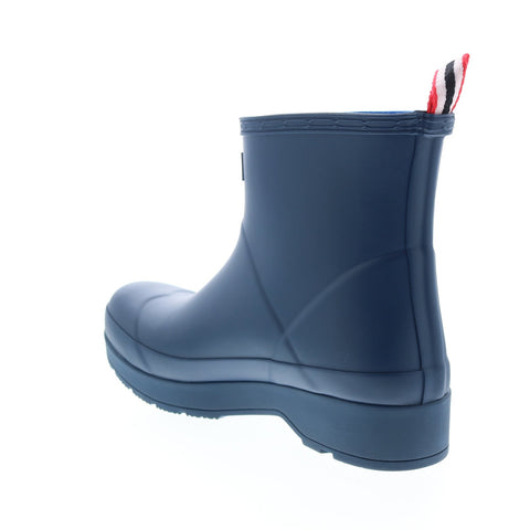Hunter Play Short Boot MFS9088RMA-KNY Men Blue Synthetic Rain Boots