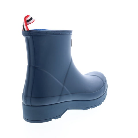 Hunter Play Short Boot MFS9088RMA-KNY Men Blue Synthetic Rain Boots