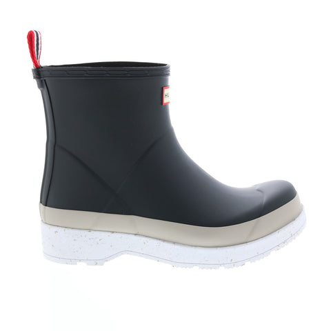 Hunter Play Short Speckle Sole Boot MFS9123RMA-BTE Mens Black Rain