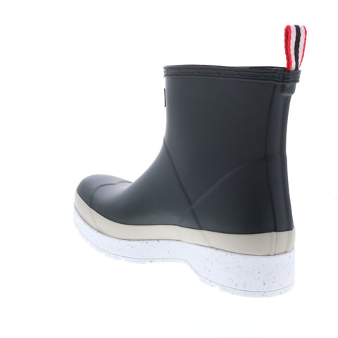 Hunter Play Short Speckle Sole Boot MFS9123RMA-BTE Men Black Rain Boots