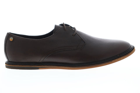 Frank Wright Burley MFW354 Mens Brown Leather Lace Up Plain Toe Oxfords Shoes
