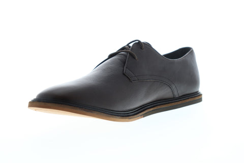 Frank Wright Burley MFW354 Mens Brown Leather Lace Up Plain Toe Oxfords Shoes