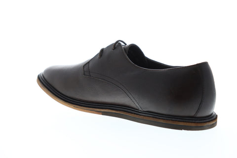 Frank Wright Burley MFW354 Mens Brown Leather Lace Up Plain Toe Oxfords Shoes