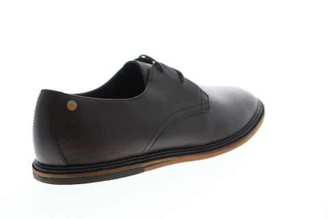 Frank Wright Burley MFW354 Mens Brown Leather Lace Up Plain Toe Oxfords Shoes