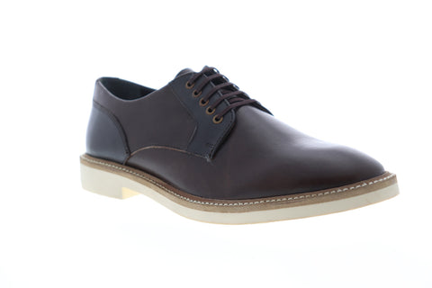 Frank Wright Banff MFW377 Mens Brown Leather Lace Up Plain Toe Oxfords Shoes
