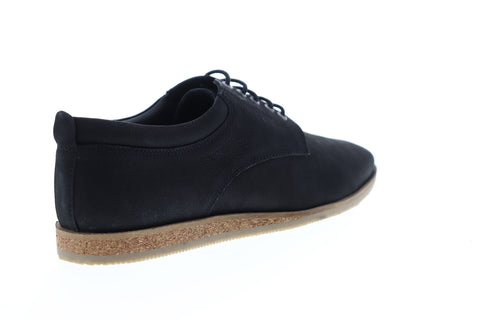 Frank Wright Kane MFW394 Mens Black Leather Low Top Plain Toe Oxfords Shoes