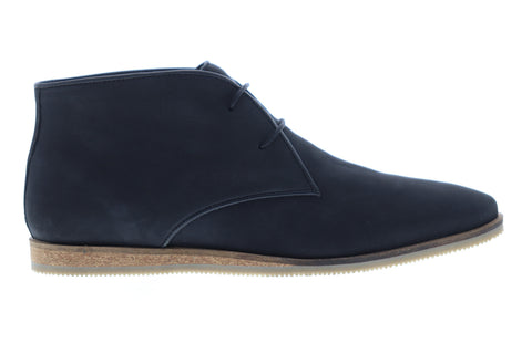 Frank Wright Cuckoo MFW396 Mens Black Leather Lace Up Chukkas Boots