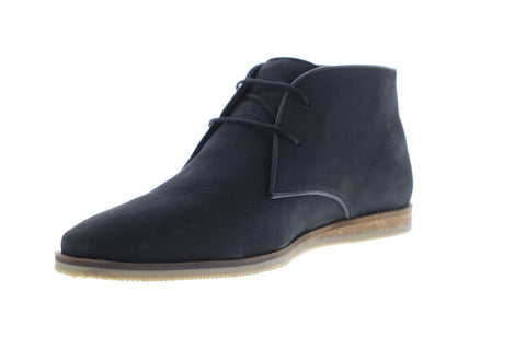 Frank Wright Cuckoo MFW396 Mens Black Leather Lace Up Chukkas Boots