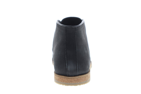 Frank Wright Cuckoo MFW396 Mens Black Leather Lace Up Chukkas Boots
