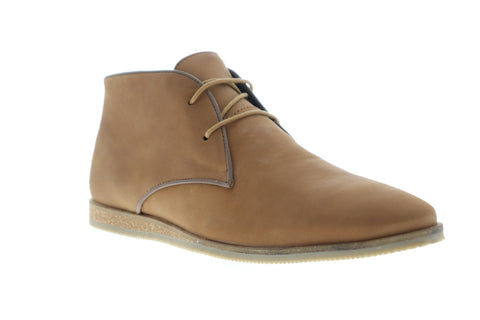 Frank Wright Cuckoo MFW396 Mens Tan Brown Leather Lace Up Chukkas Boots