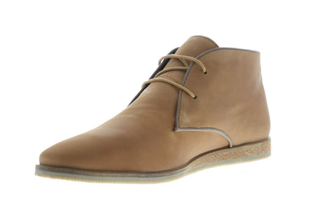 Frank Wright Cuckoo MFW396 Mens Tan Brown Leather Lace Up Chukkas Boots