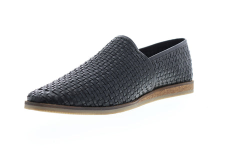 Frank Wright Taxi MFW402 Mens Black Leather Slip On Casual Loafers Shoes
