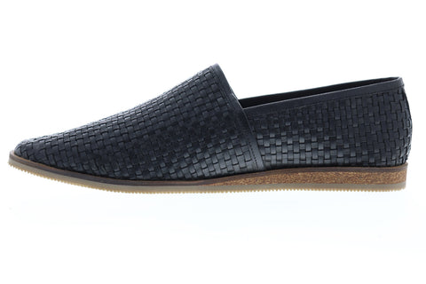 Frank Wright Taxi MFW402 Mens Black Leather Slip On Casual Loafers Shoes