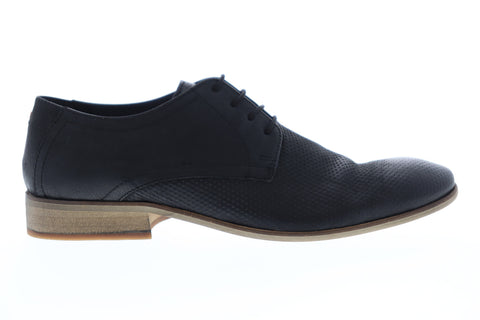 Frank Wright Muddy MFW418 Mens Black Leather Lace Up Plain Toe Oxfords Shoes