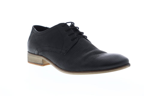 Frank Wright Muddy MFW418 Mens Black Leather Lace Up Plain Toe Oxfords Shoes
