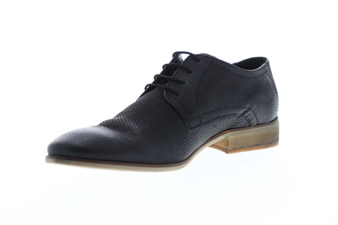 Frank Wright Muddy MFW418 Mens Black Leather Lace Up Plain Toe Oxfords Shoes