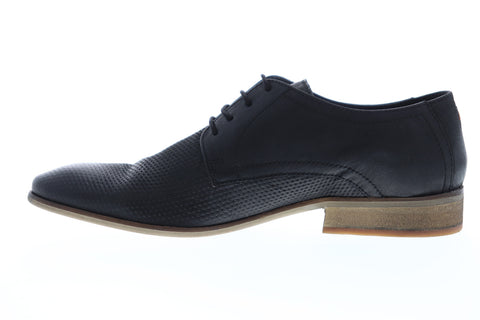 Frank Wright Muddy MFW418 Mens Black Leather Lace Up Plain Toe Oxfords Shoes