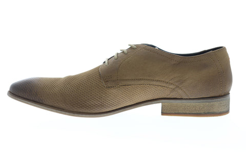 Frank Wright Muddy MFW418 Mens Brown Leather Low Top Plain Toe Oxfords Shoes