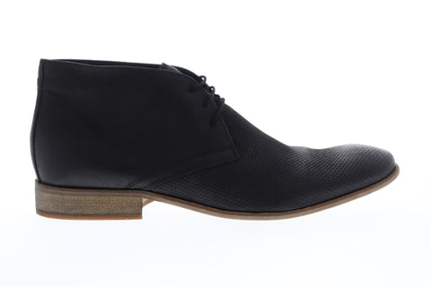 Frank Wright Howlin MFW419 Mens Black Leather Lace Up Chukkas Boots