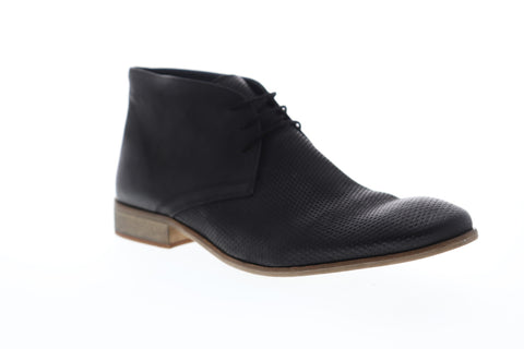 Frank Wright Howlin MFW419 Mens Black Leather Lace Up Chukkas Boots