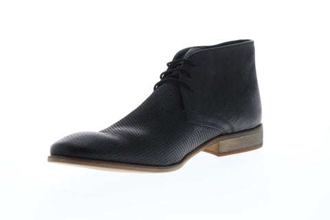 Frank Wright Howlin MFW419 Mens Black Leather Lace Up Chukkas Boots