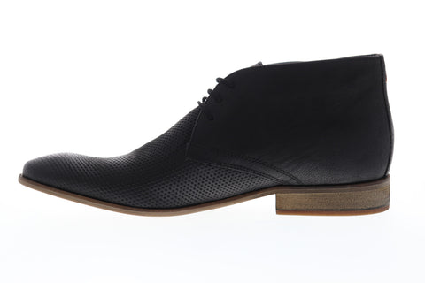 Frank Wright Howlin MFW419 Mens Black Leather Lace Up Chukkas Boots