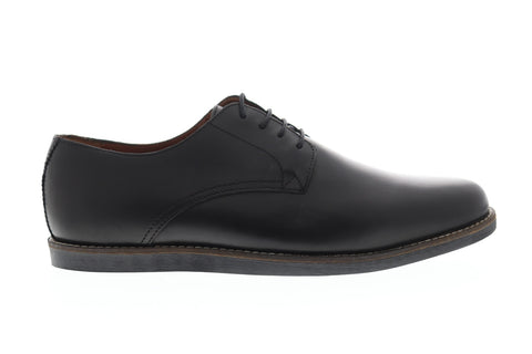 Frank Wright Trinder MFW508 Mens Black Leather Lace Up Plain Toe Oxfords Shoes