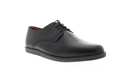 Frank Wright Trinder MFW508 Mens Black Leather Lace Up Plain Toe Oxfords Shoes