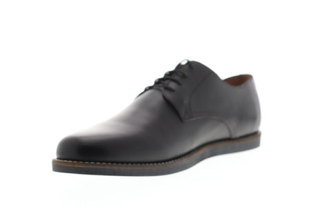 Frank Wright Trinder MFW508 Mens Black Leather Lace Up Plain Toe Oxfords Shoes