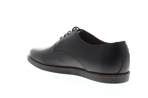 Frank Wright Trinder MFW508 Mens Black Leather Lace Up Plain Toe Oxfords Shoes