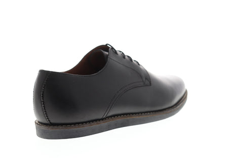 Frank Wright Trinder MFW508 Mens Black Leather Lace Up Plain Toe Oxfords Shoes